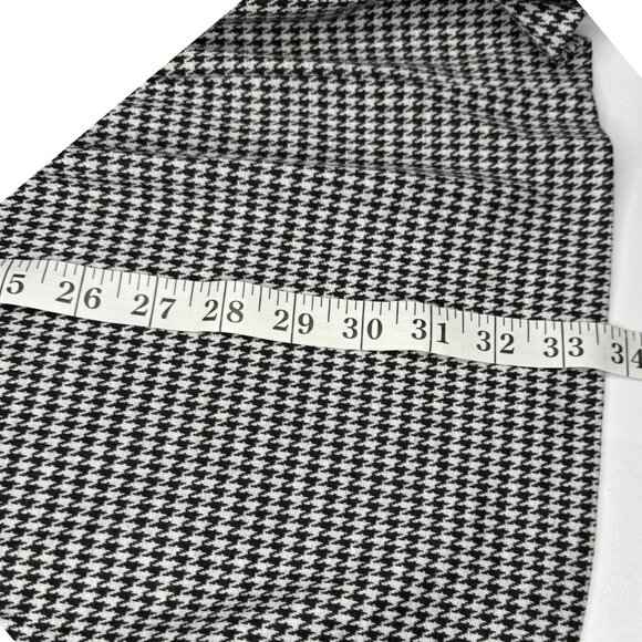 Wearever Knit Women's Long Houndstooth Blazer, Size M, Tailored, Light Weight - Picture 5 of 7
